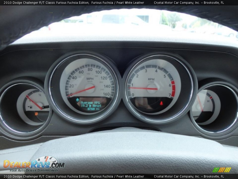 2010 Dodge Challenger R/T Classic Furious Fuchsia Edition Gauges Photo #23
