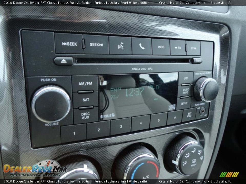 Audio System of 2010 Dodge Challenger R/T Classic Furious Fuchsia Edition Photo #24