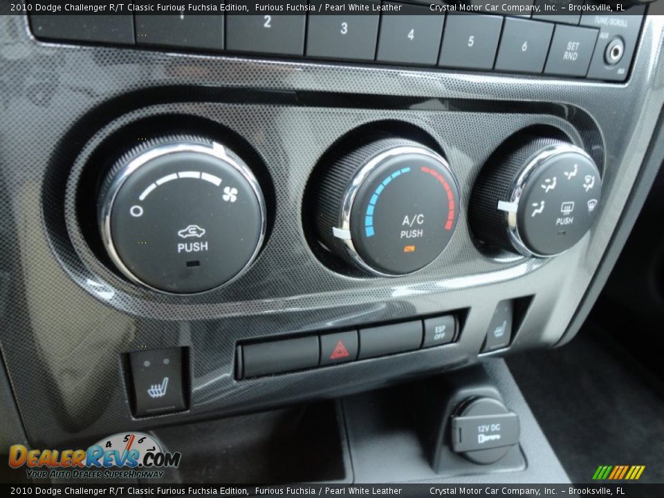 Controls of 2010 Dodge Challenger R/T Classic Furious Fuchsia Edition Photo #25