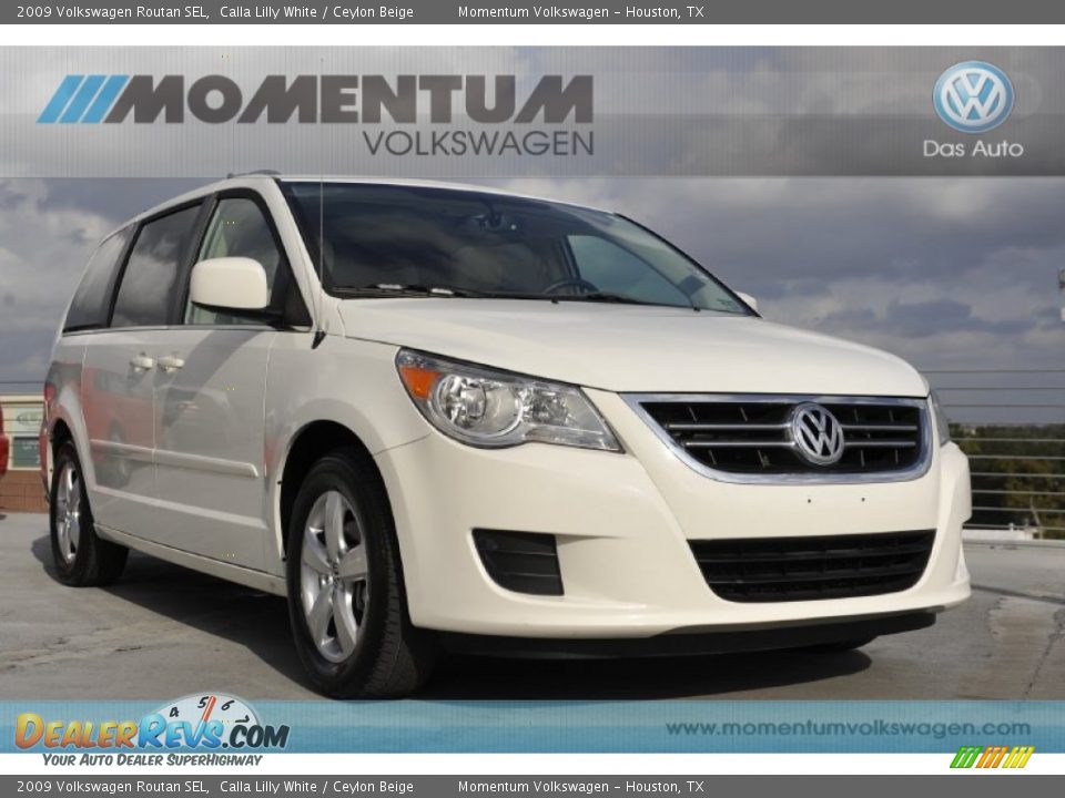 2009 Volkswagen Routan SEL Calla Lilly White / Ceylon Beige Photo #1