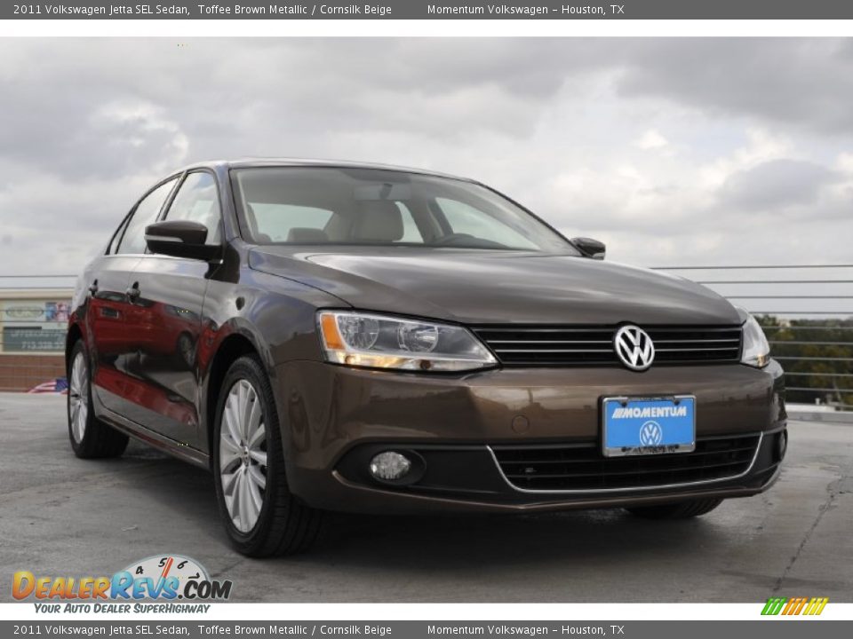 2011 Volkswagen Jetta SEL Sedan Toffee Brown Metallic / Cornsilk Beige Photo #1