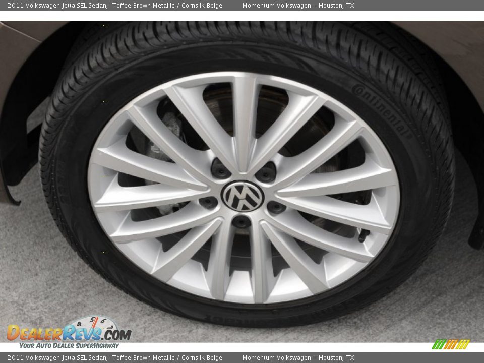 2011 Volkswagen Jetta SEL Sedan Toffee Brown Metallic / Cornsilk Beige Photo #4