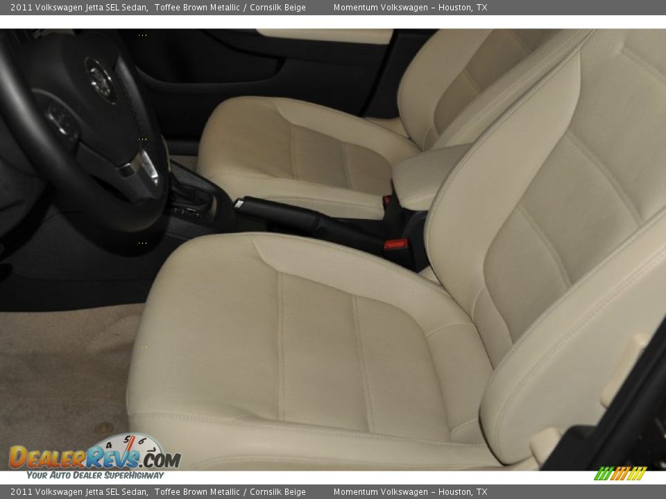 2011 Volkswagen Jetta SEL Sedan Toffee Brown Metallic / Cornsilk Beige Photo #9