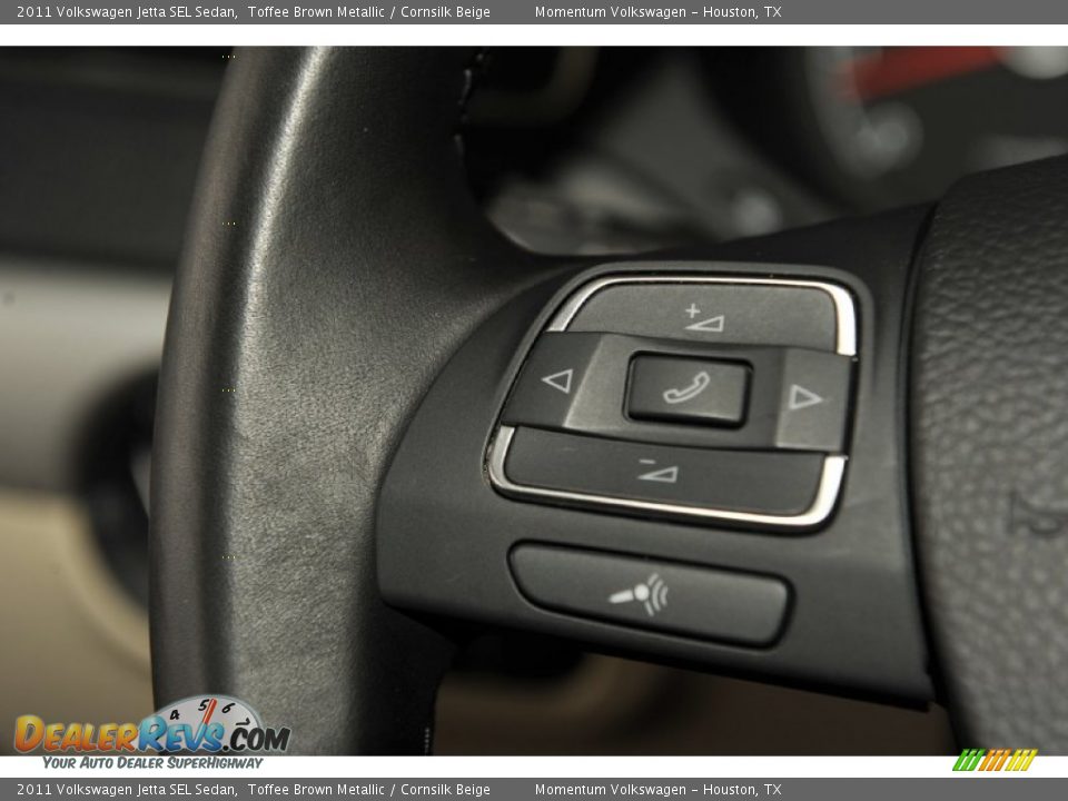 2011 Volkswagen Jetta SEL Sedan Toffee Brown Metallic / Cornsilk Beige Photo #20