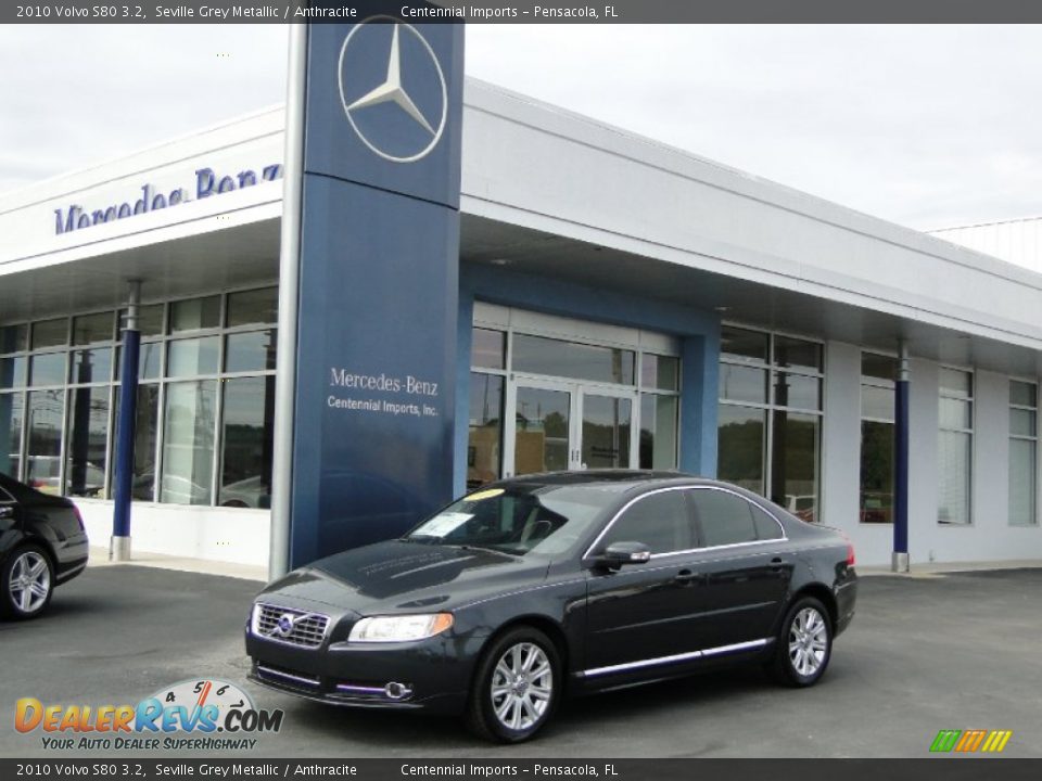 2010 Volvo S80 3.2 Seville Grey Metallic / Anthracite Photo #2