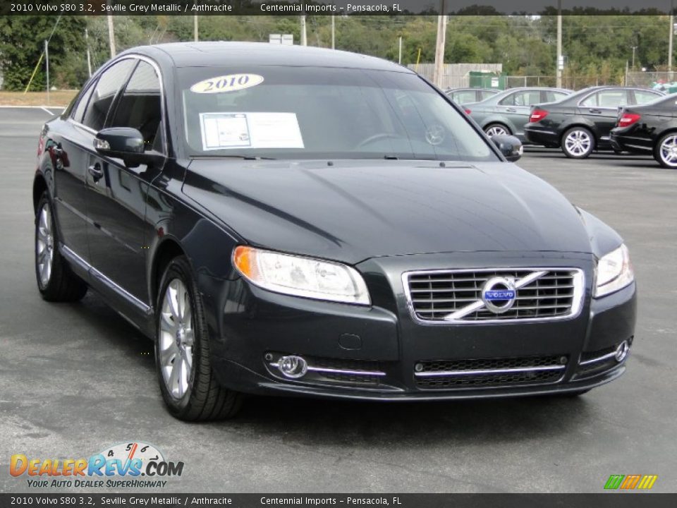 2010 Volvo S80 3.2 Seville Grey Metallic / Anthracite Photo #3