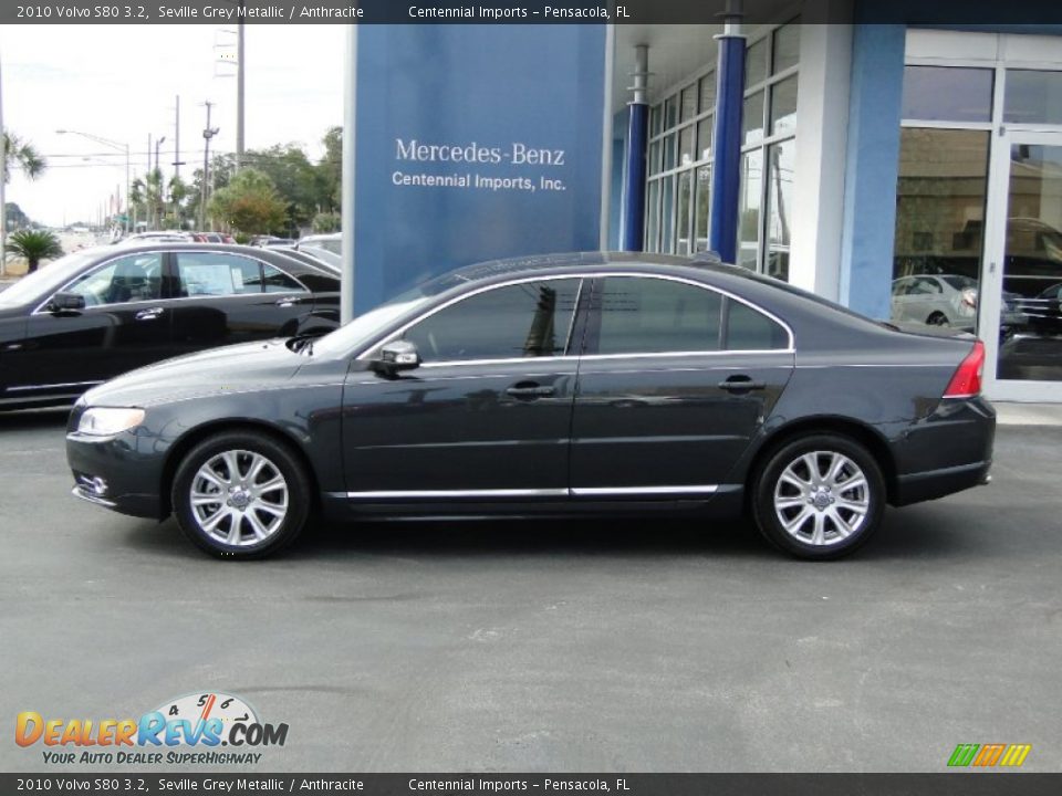 2010 Volvo S80 3.2 Seville Grey Metallic / Anthracite Photo #6