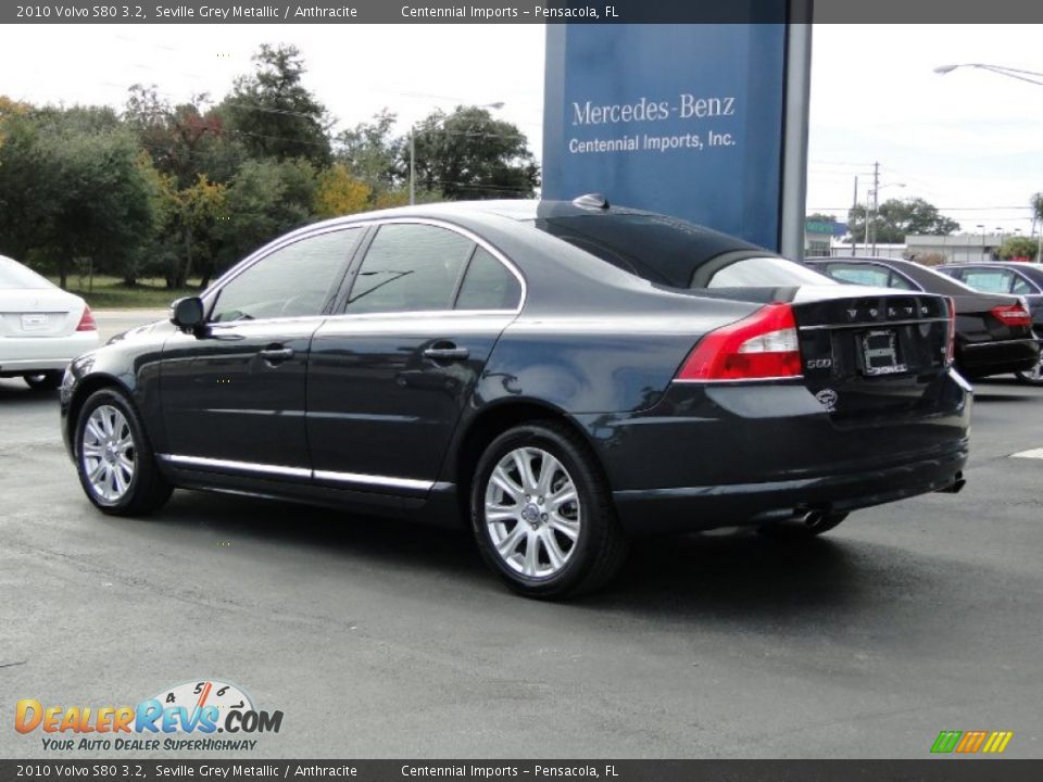 2010 Volvo S80 3.2 Seville Grey Metallic / Anthracite Photo #7