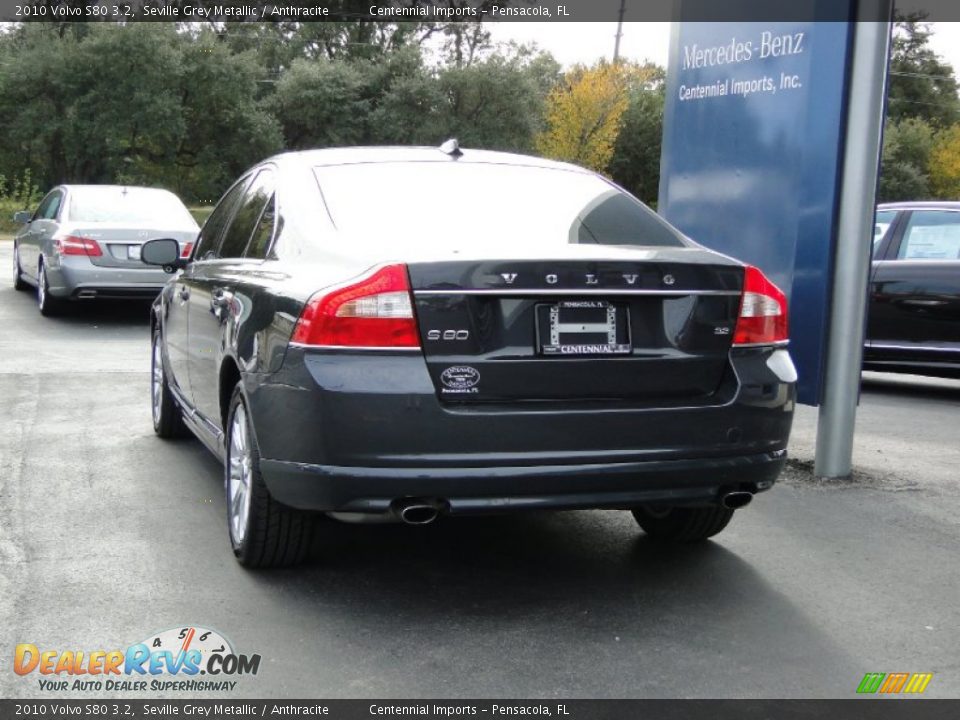 2010 Volvo S80 3.2 Seville Grey Metallic / Anthracite Photo #9