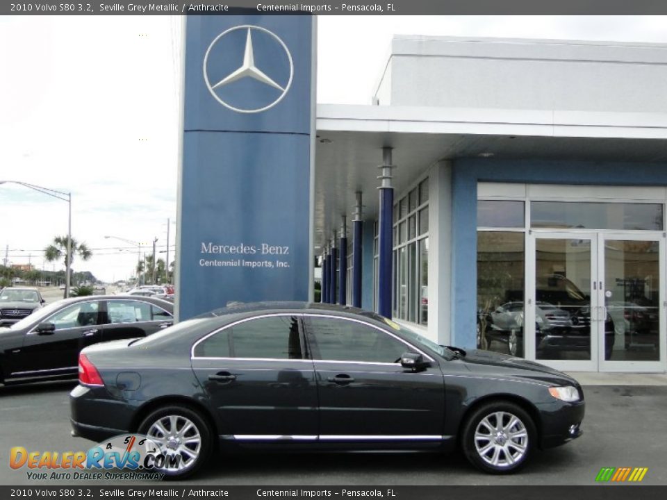 2010 Volvo S80 3.2 Seville Grey Metallic / Anthracite Photo #12