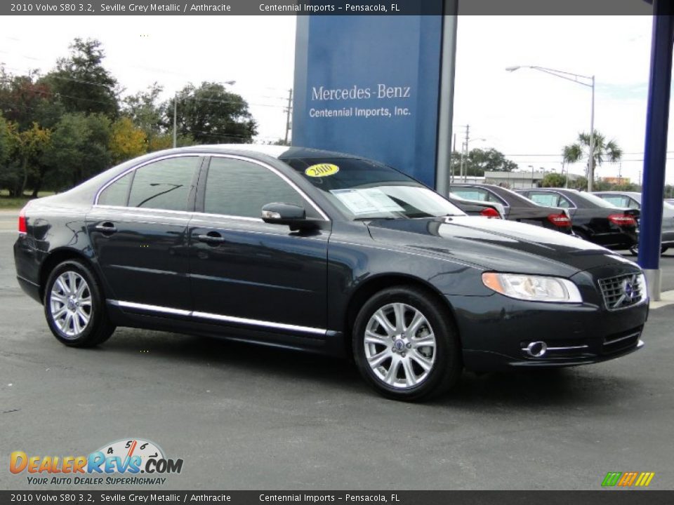 2010 Volvo S80 3.2 Seville Grey Metallic / Anthracite Photo #13