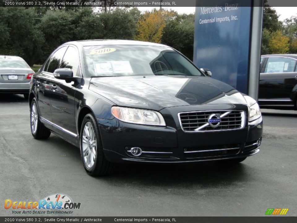 2010 Volvo S80 3.2 Seville Grey Metallic / Anthracite Photo #14