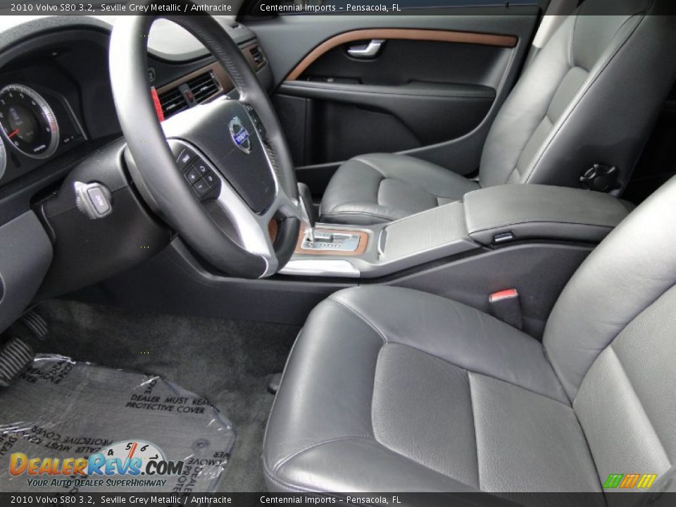 2010 Volvo S80 3.2 Seville Grey Metallic / Anthracite Photo #16