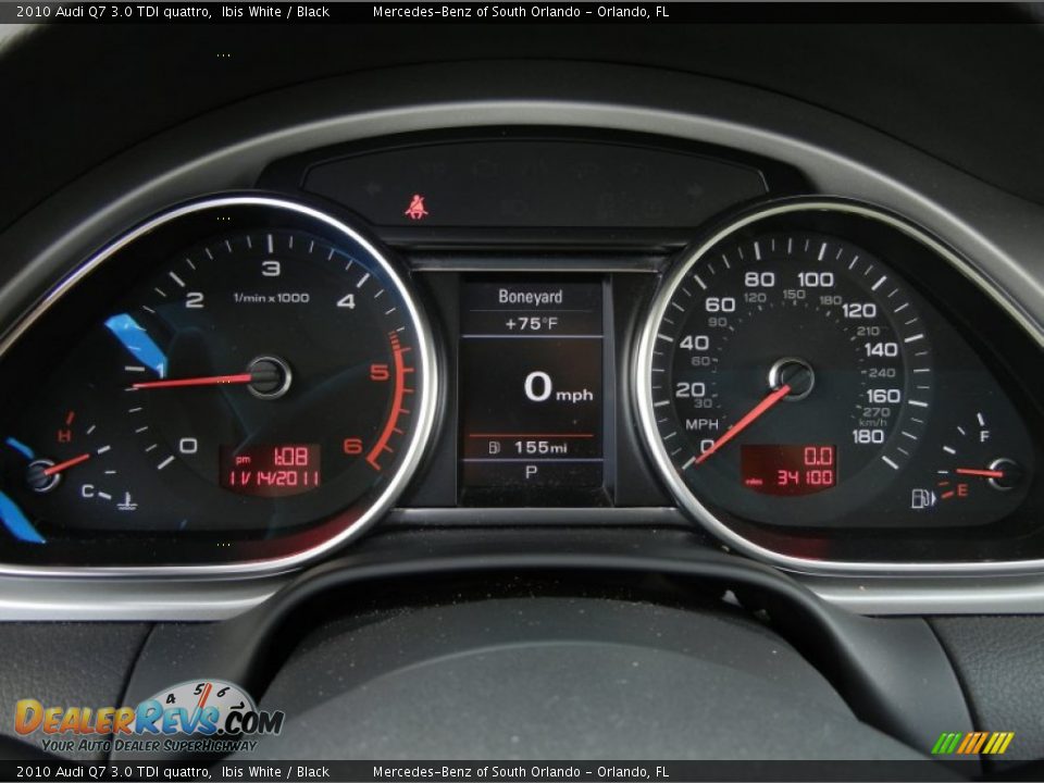 2010 Audi Q7 3.0 TDI quattro Gauges Photo #27