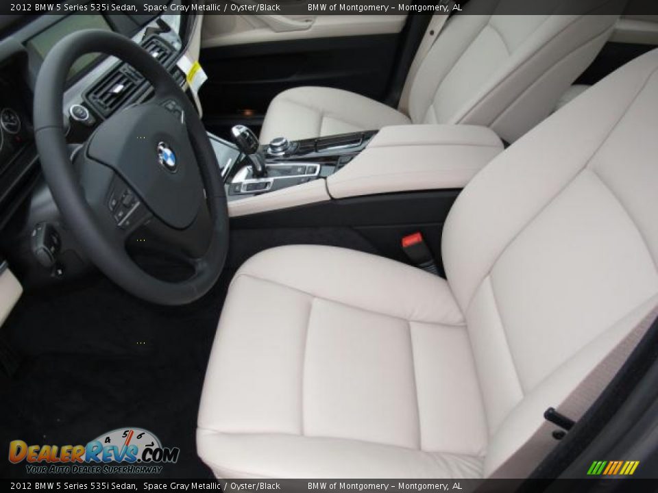 Oyster Black Interior 2012 Bmw 5 Series 535i Sedan Photo