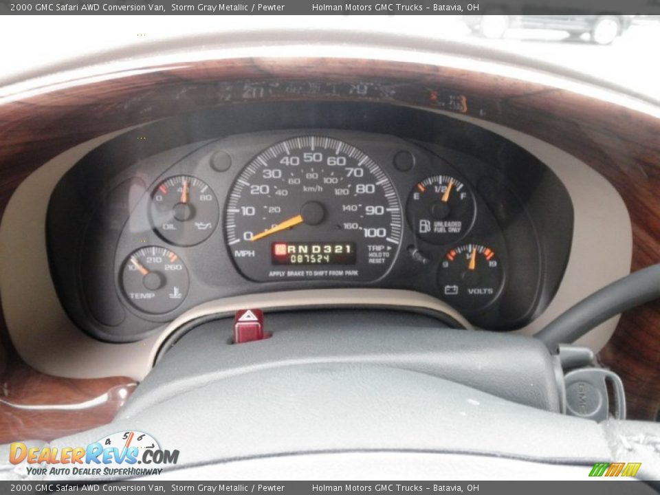 2000 GMC Safari AWD Conversion Van Gauges Photo #9