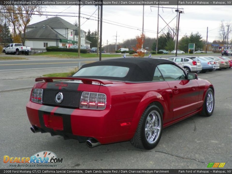 2008 Ford Mustang GT/CS California Special Convertible Dark Candy Apple Red / Dark Charcoal/Medium Parchment Photo #3