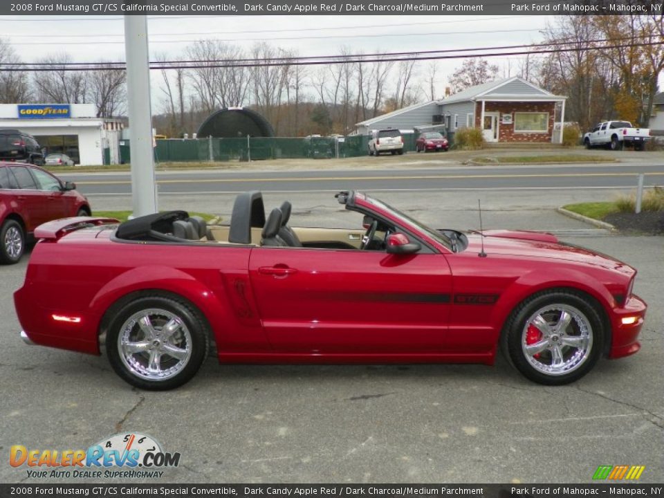 2008 Ford Mustang GT/CS California Special Convertible Dark Candy Apple Red / Dark Charcoal/Medium Parchment Photo #25
