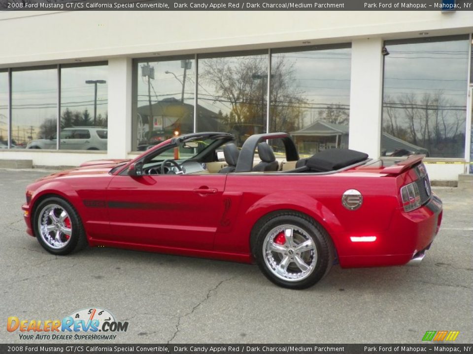 2008 Ford Mustang GT/CS California Special Convertible Dark Candy Apple Red / Dark Charcoal/Medium Parchment Photo #26