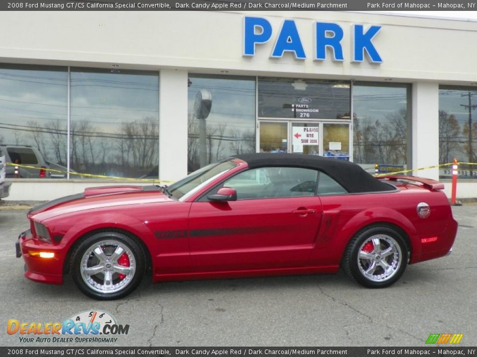 2008 Ford Mustang GT/CS California Special Convertible Dark Candy Apple Red / Dark Charcoal/Medium Parchment Photo #27