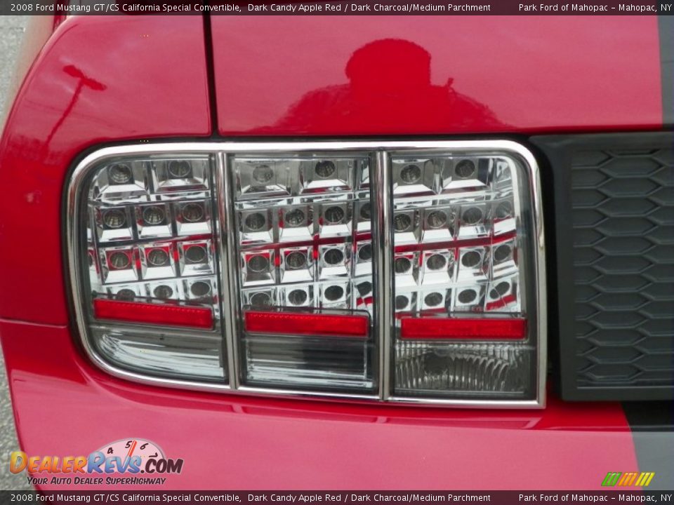 2008 Ford Mustang GT/CS California Special Convertible Dark Candy Apple Red / Dark Charcoal/Medium Parchment Photo #28