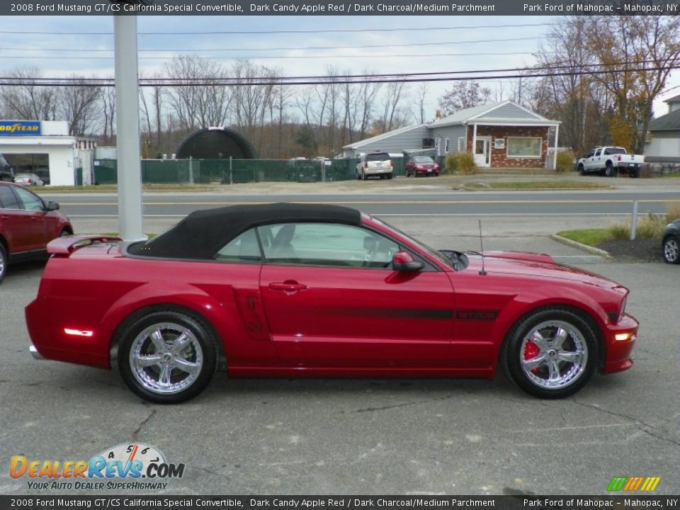 2008 Ford Mustang GT/CS California Special Convertible Dark Candy Apple Red / Dark Charcoal/Medium Parchment Photo #30
