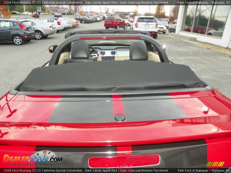 2008 Ford Mustang GT/CS California Special Convertible Dark Candy Apple Red / Dark Charcoal/Medium Parchment Photo #33