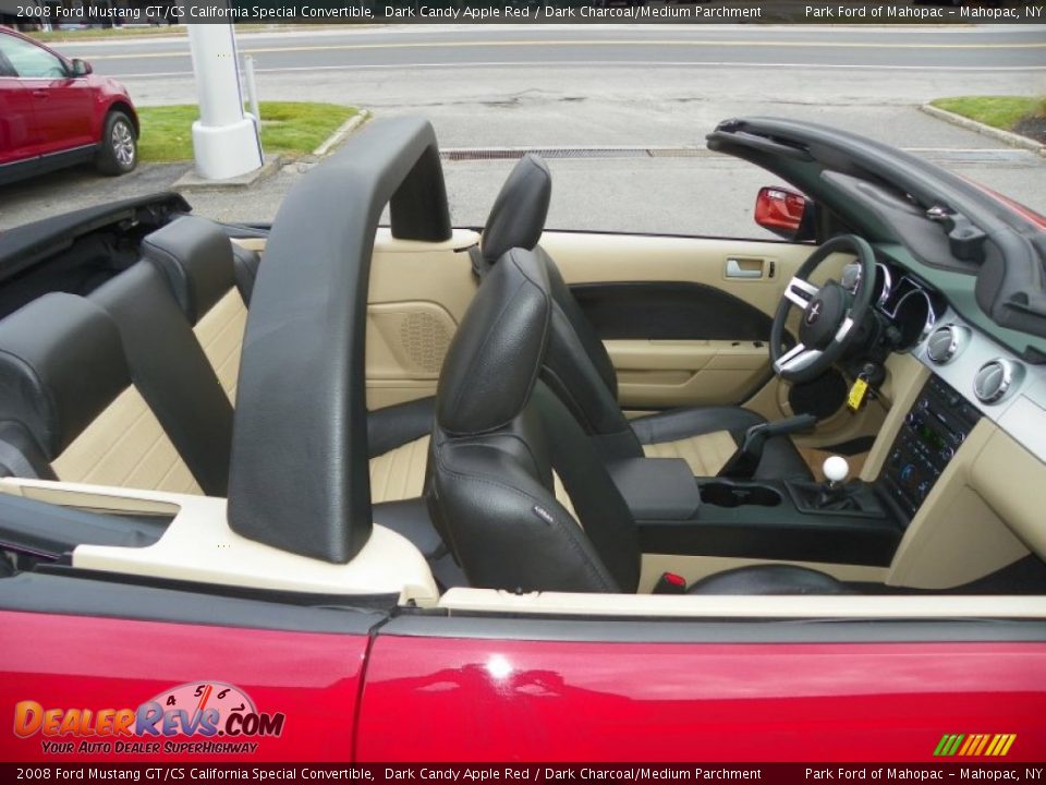 2008 Ford Mustang GT/CS California Special Convertible Dark Candy Apple Red / Dark Charcoal/Medium Parchment Photo #35