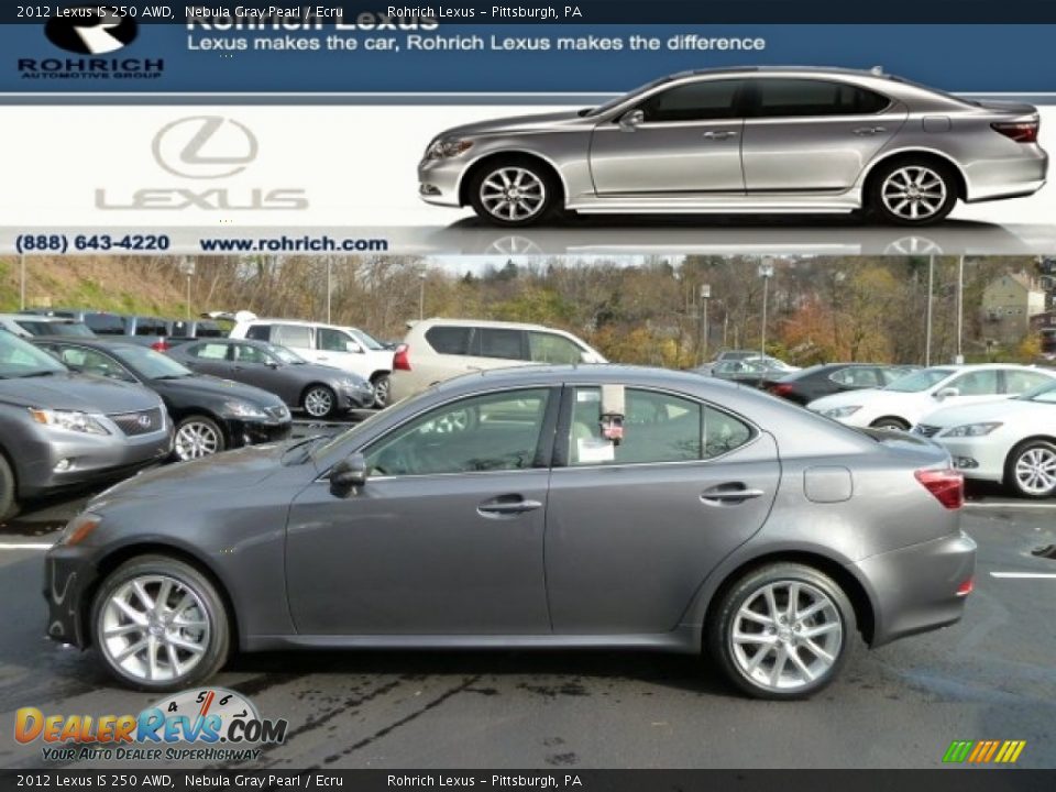 2012 Lexus IS 250 AWD Nebula Gray Pearl / Ecru Photo #1
