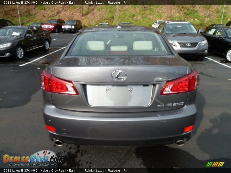 2012 Lexus IS 250 AWD Nebula Gray Pearl / Ecru Photo #3