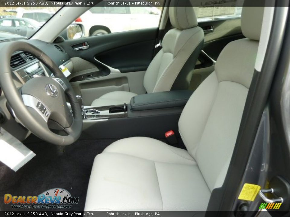 Ecru Interior - 2012 Lexus IS 250 AWD Photo #9