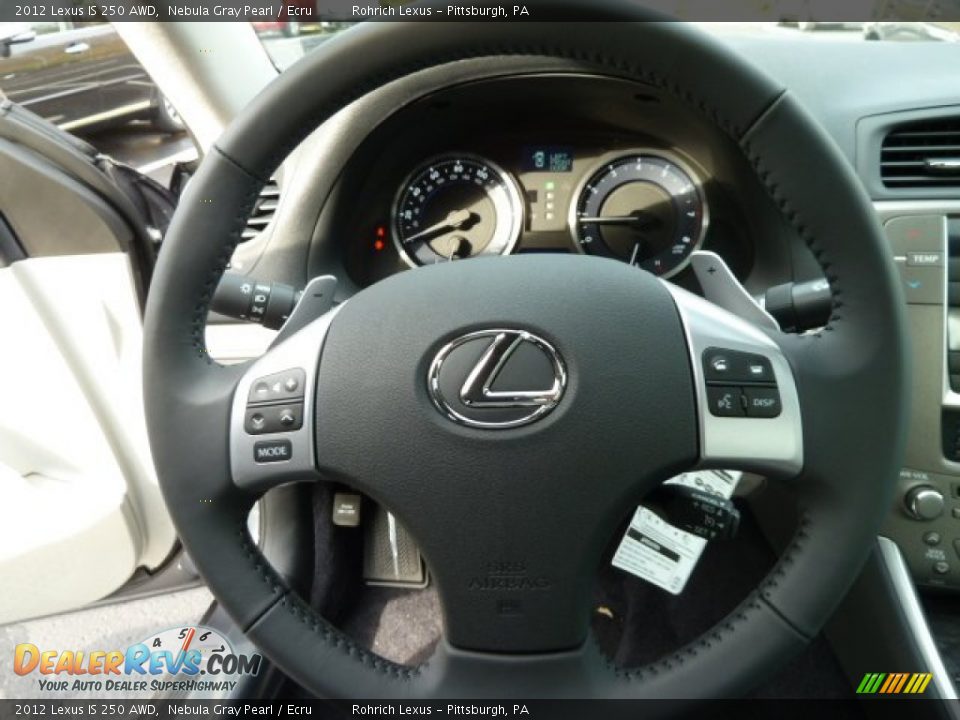 2012 Lexus IS 250 AWD Steering Wheel Photo #16