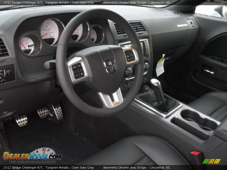 2012 Dodge Challenger R/T Tungsten Metallic / Dark Slate Gray Photo #25