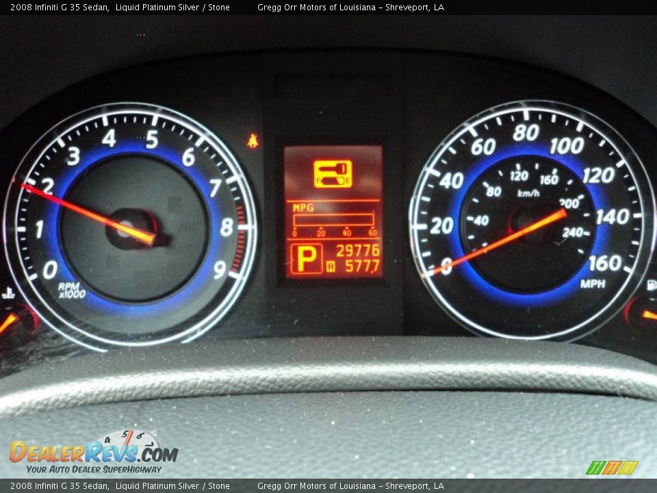 2008 Infiniti G 35 Sedan Liquid Platinum Silver / Stone Photo #10