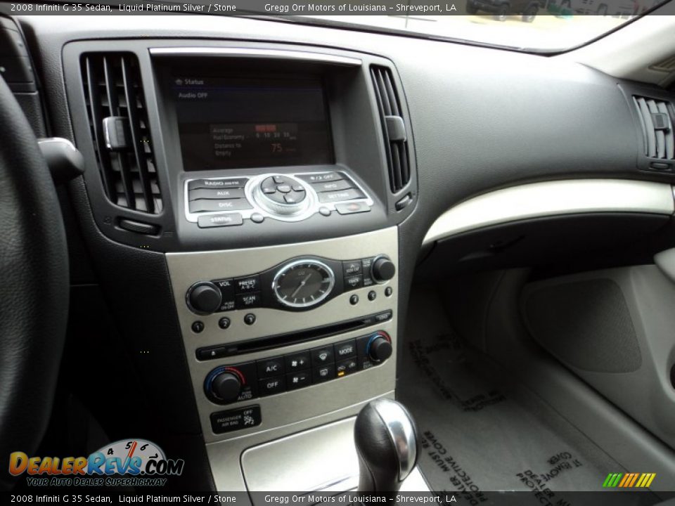 2008 Infiniti G 35 Sedan Liquid Platinum Silver / Stone Photo #12