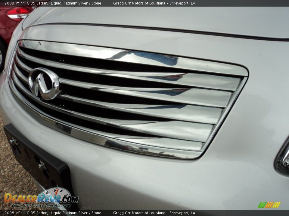 2008 Infiniti G 35 Sedan Liquid Platinum Silver / Stone Photo #27