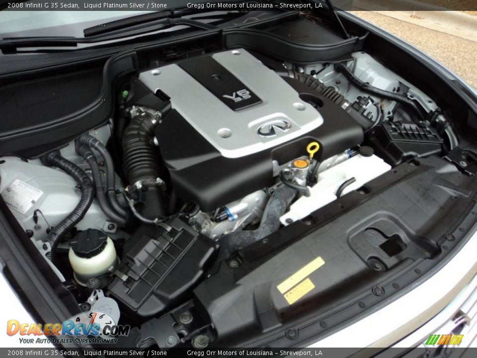 2008 Infiniti G 35 Sedan Liquid Platinum Silver / Stone Photo #30