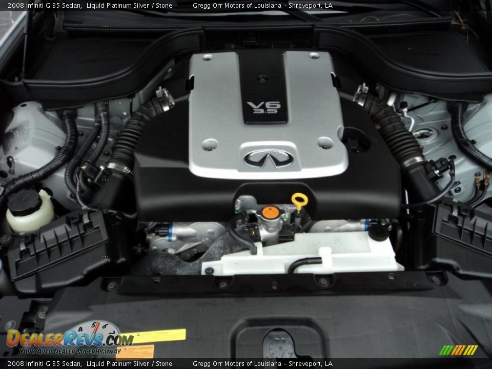 2008 Infiniti G 35 Sedan Liquid Platinum Silver / Stone Photo #31