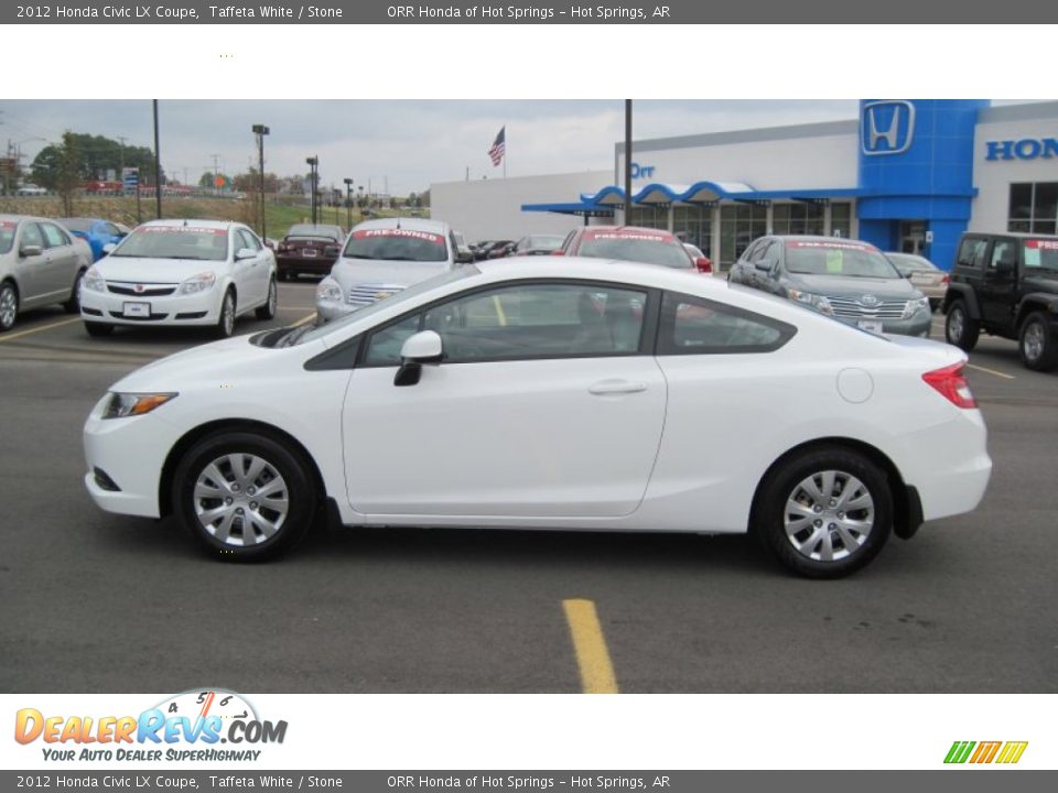 2012 Honda civic coupe lx white #4