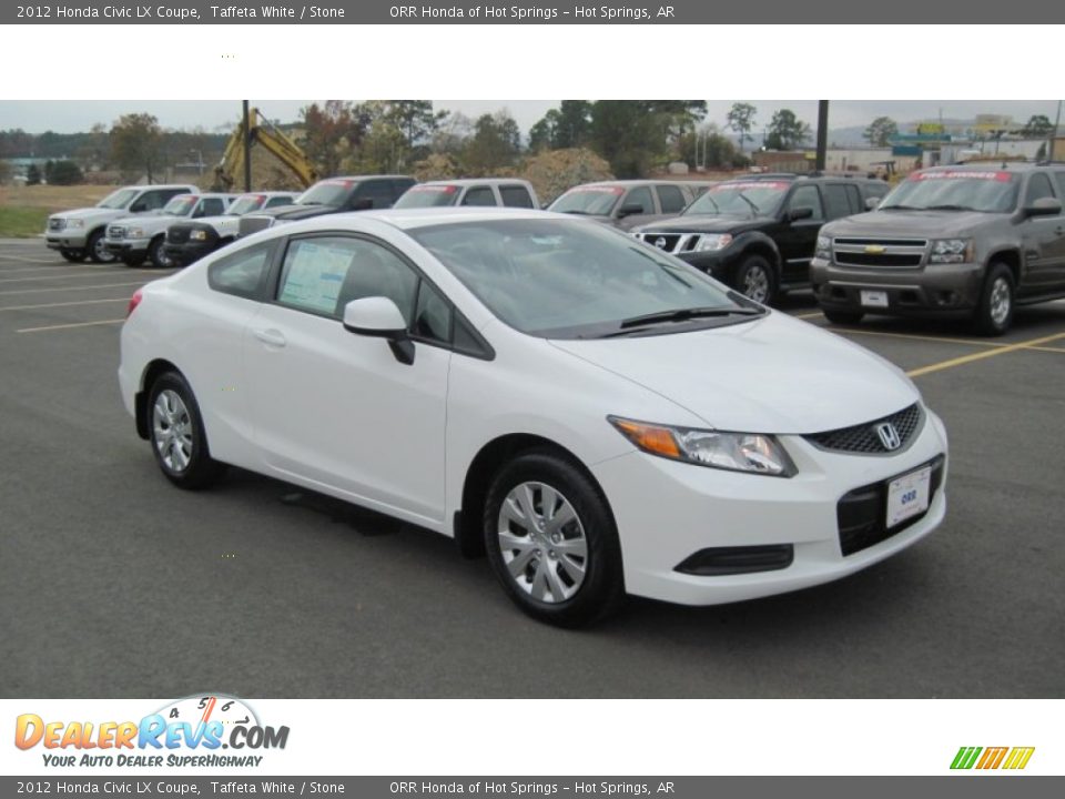 2012 Honda civic coupe lx white #5