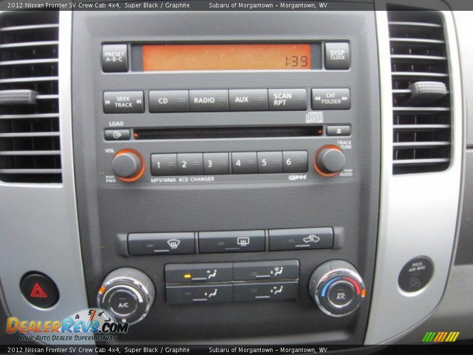 Controls of 2012 Nissan Frontier SV Crew Cab 4x4 Photo #19