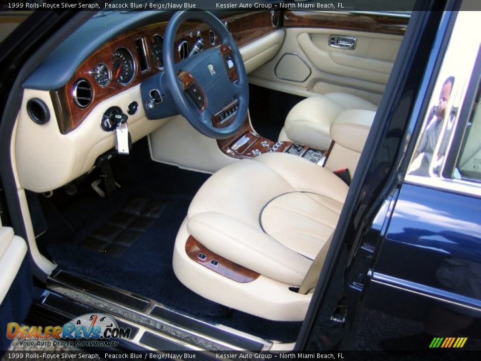Beige/Navy Blue Interior - 1999 Rolls-Royce Silver Seraph  Photo #13