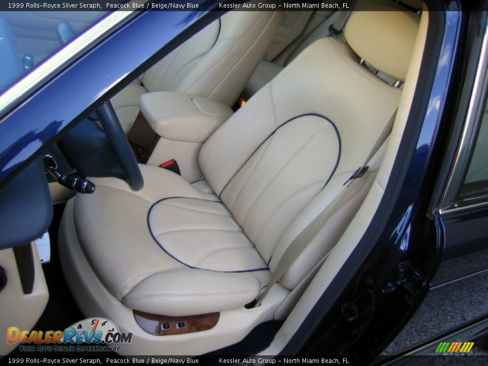 1999 Rolls-Royce Silver Seraph Peacock Blue / Beige/Navy Blue Photo #14