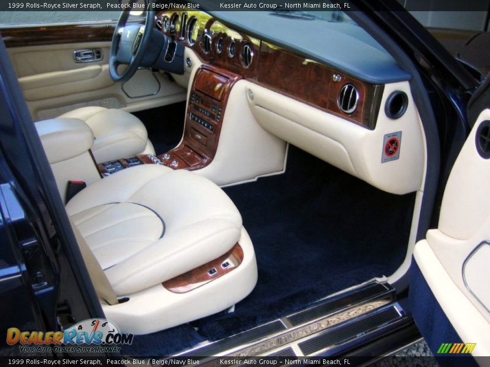 1999 Rolls-Royce Silver Seraph Peacock Blue / Beige/Navy Blue Photo #23