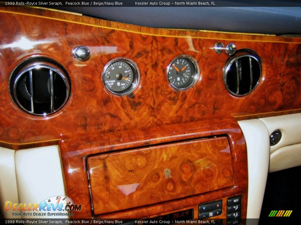 1999 Rolls-Royce Silver Seraph Peacock Blue / Beige/Navy Blue Photo #27