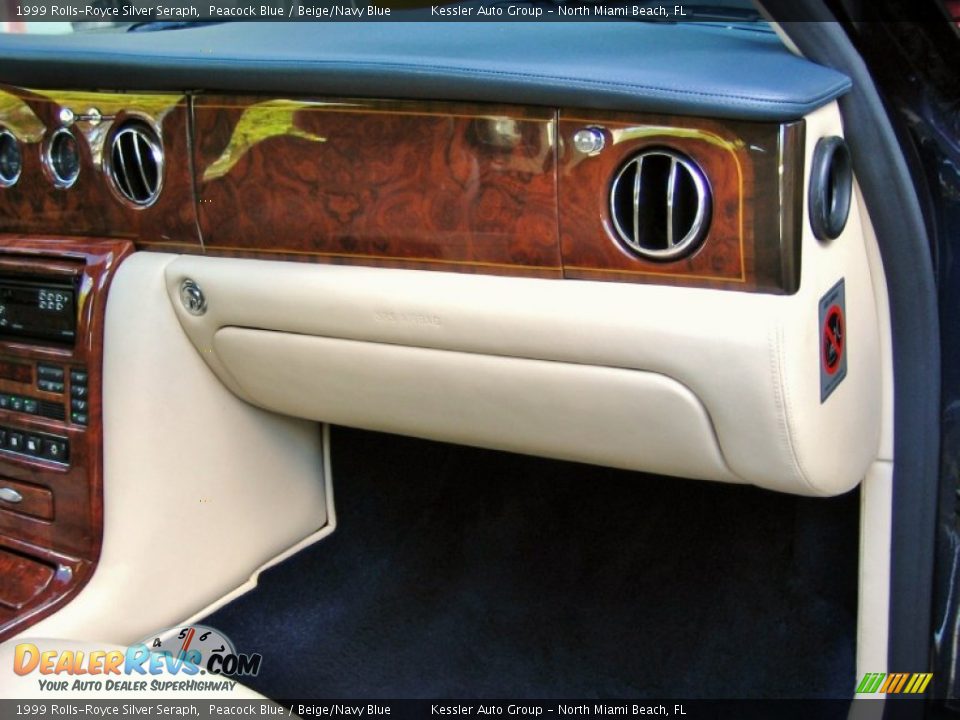 1999 Rolls-Royce Silver Seraph Peacock Blue / Beige/Navy Blue Photo #33