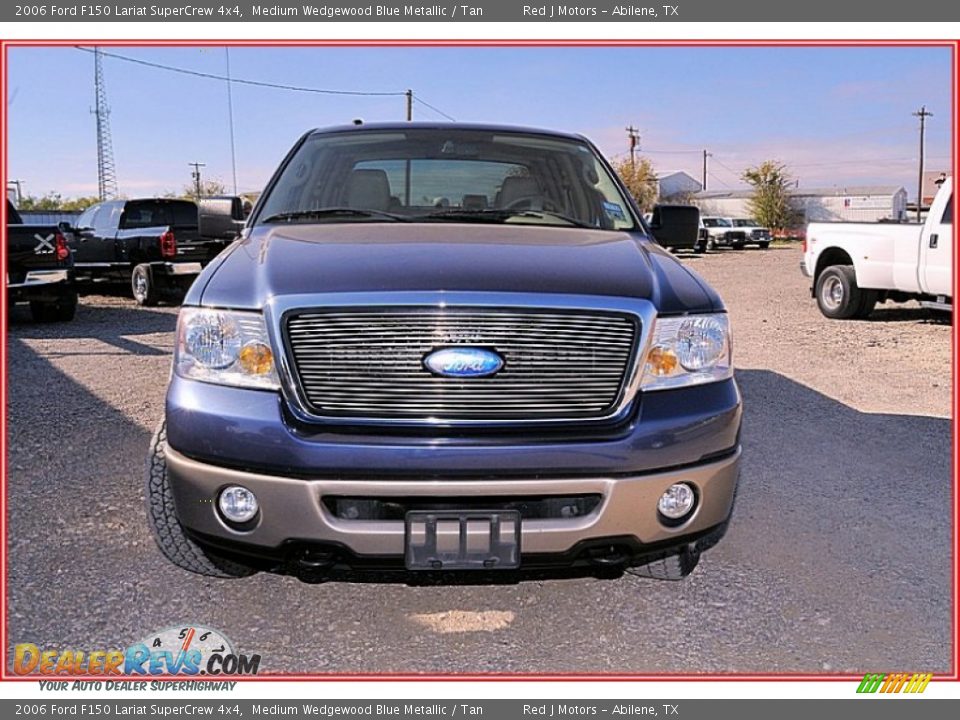 2006 Ford F150 Lariat SuperCrew 4x4 Medium Wedgewood Blue Metallic / Tan Photo #13