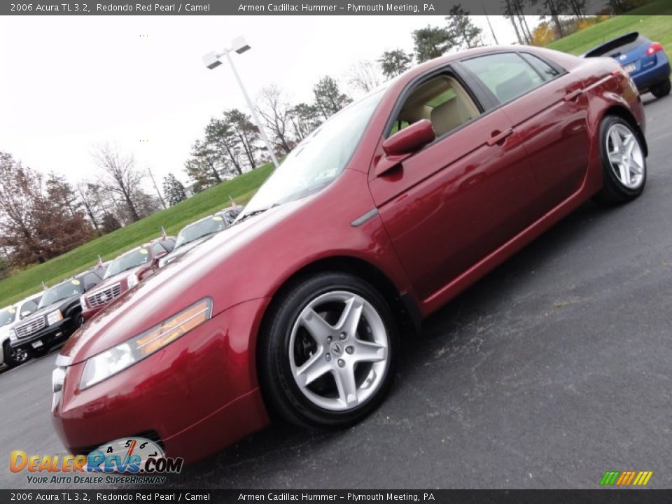 2006 Acura TL 3.2 Redondo Red Pearl / Camel Photo #1