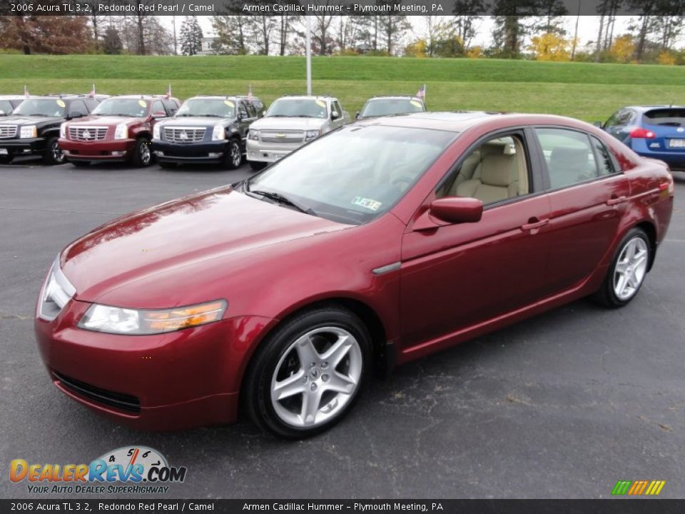 2006 Acura TL 3.2 Redondo Red Pearl / Camel Photo #2