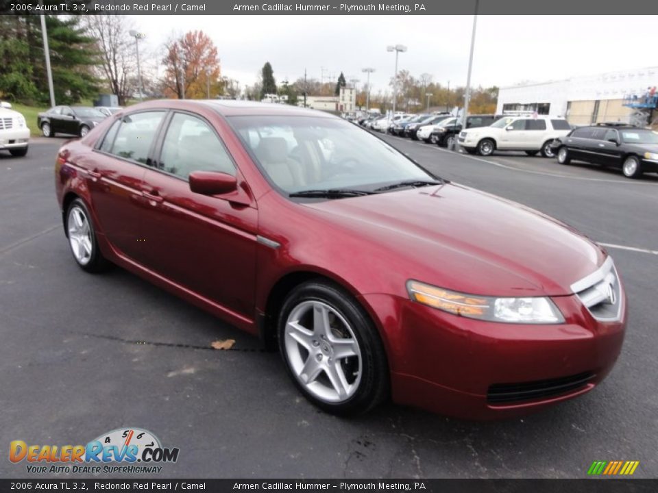 2006 Acura TL 3.2 Redondo Red Pearl / Camel Photo #4